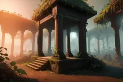 Jungle Sanctuary: The Mystical Temple Ruins