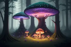 Luminous Mushrooms and Fireflies